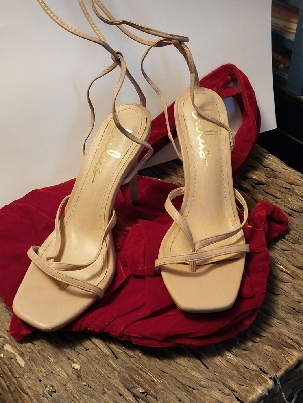 Lulus Strappy Beige Women's Heeled Sandals